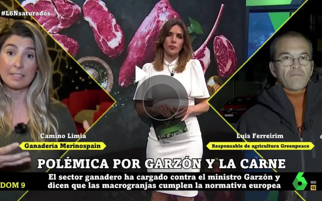 Cara a cara entre una ganadera y un miembro de Greenpeace por las macrogranjas en España